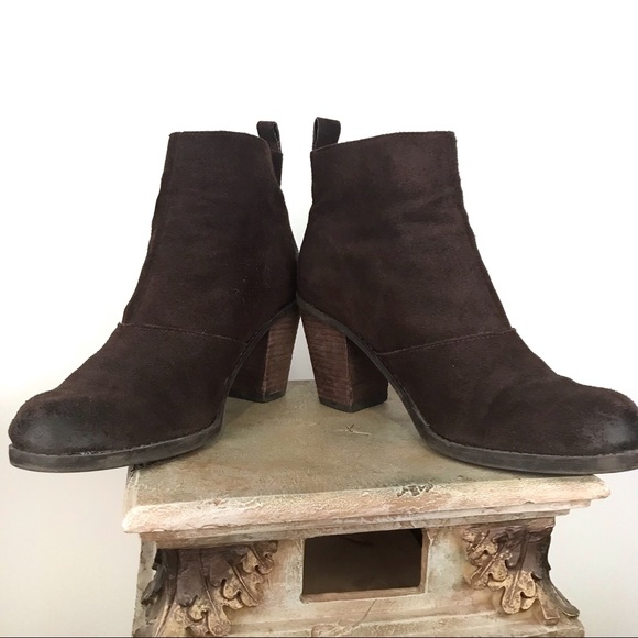Dolce Vita Brown Suede Booties Size 7.5 - Picture 5 of 8